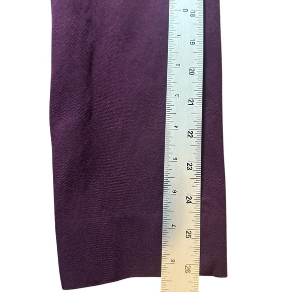 Banana Republic Sloane purple trousers midrise skinny pants size 2 - Picture 11 of 15